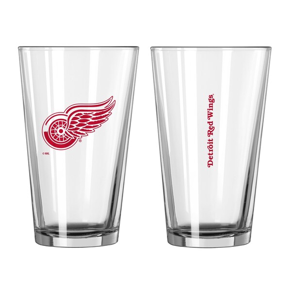 Logo Brands Detroit Red Wings 16oz Gameday Pint Glass 811-G16P-1 - main
